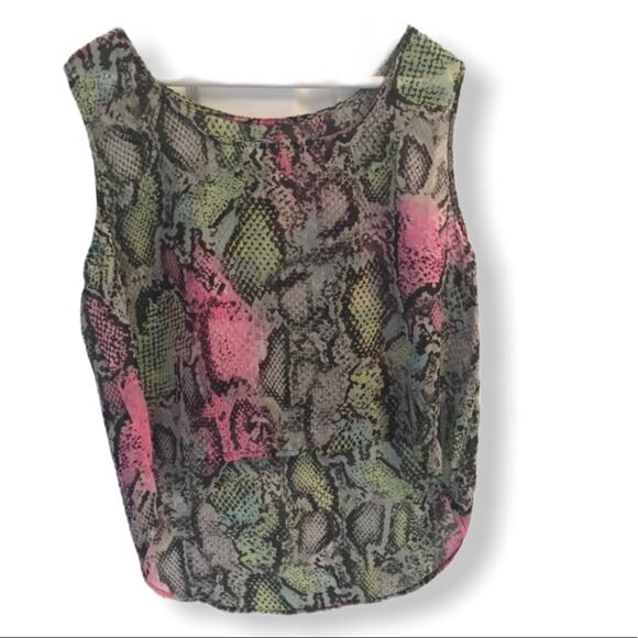 Tops - Snakeskin sleeveless top size large